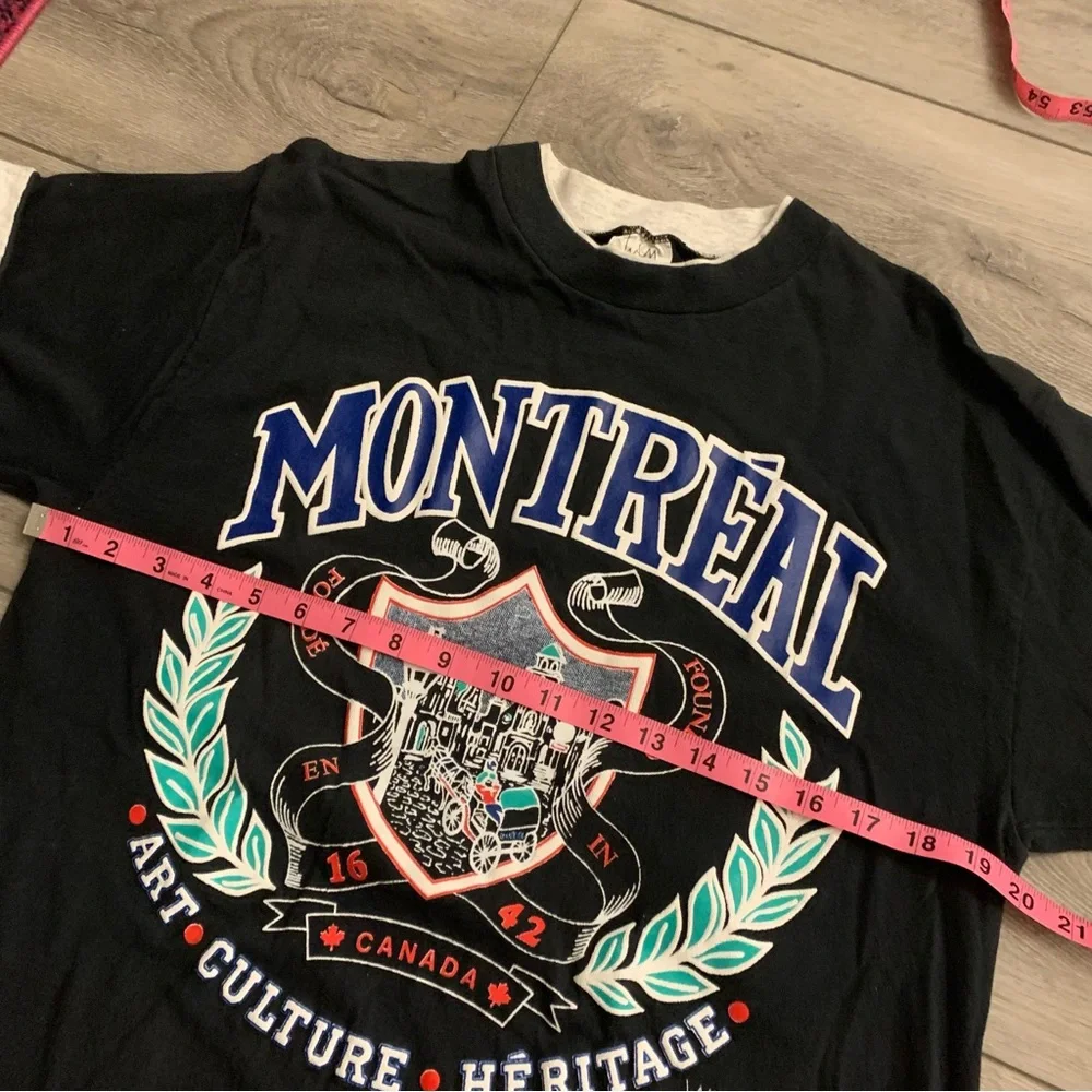 90s vintage Montreal layered tee - Picture 2 of 5